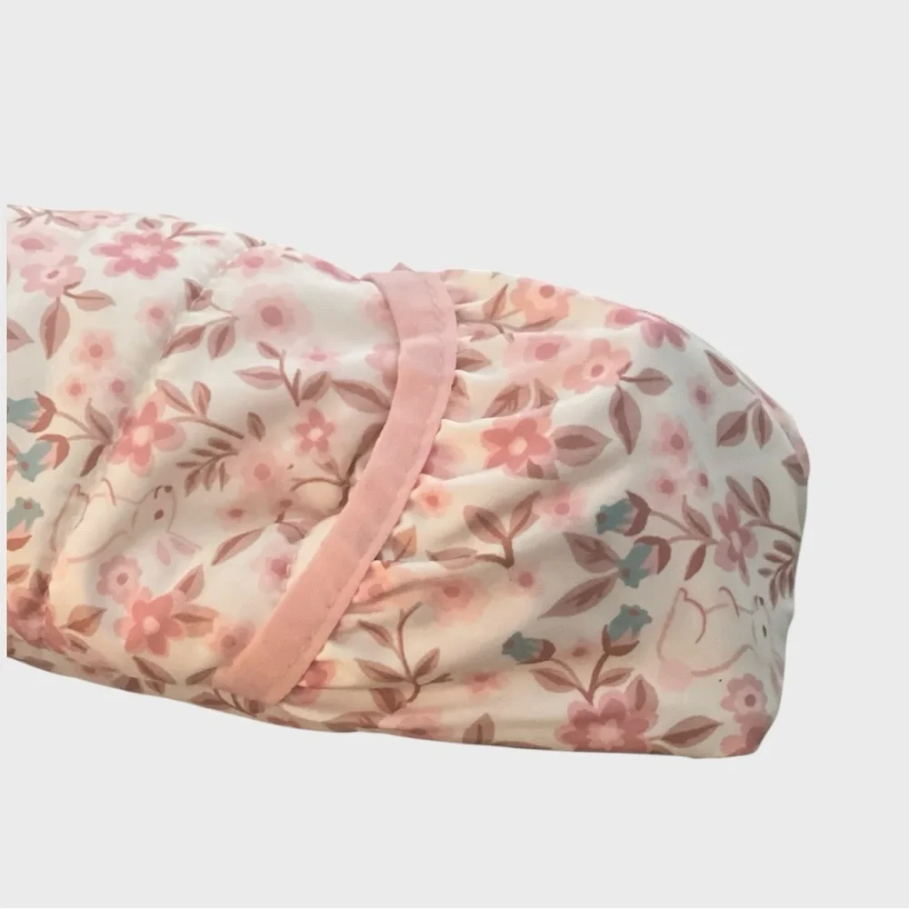 Nicole Miller Floral Baby Snowsuit  Ruffle with Hood size 6-9 months